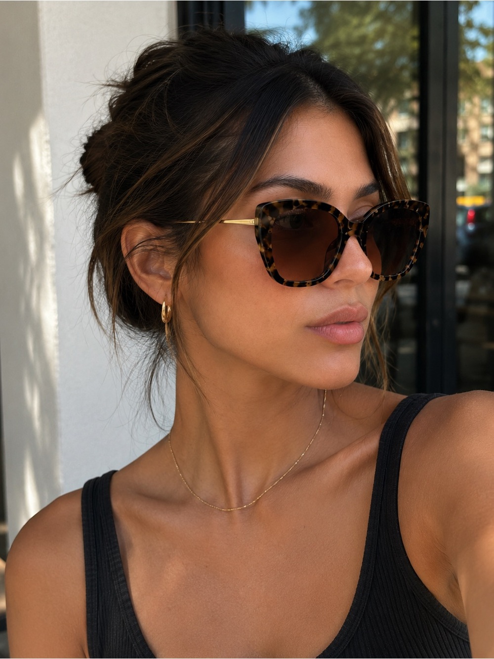 Authentic Dolce & Gabbana DG4399F Oversized Sunglasses 56-20-145 Tortoise Gold